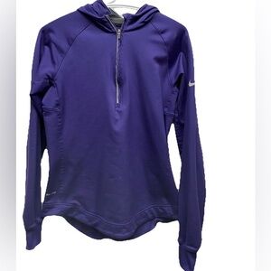 Nike thermal elements running hoodie womens medium purple activewear 481311